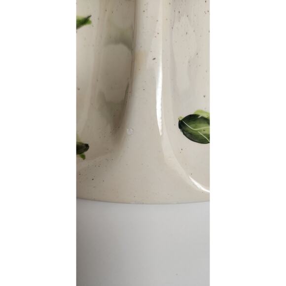 Vigor Vintage Ceramic Porcelain Divided Fruit Themed Dish 14 1/2 Wide x 2" Deep - Picture 6 of 8